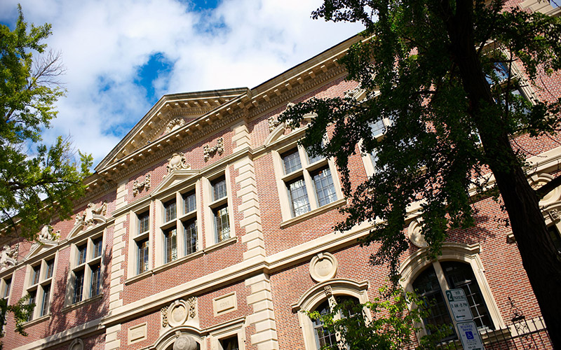 Image of Silverman hall building at Penn Law School.